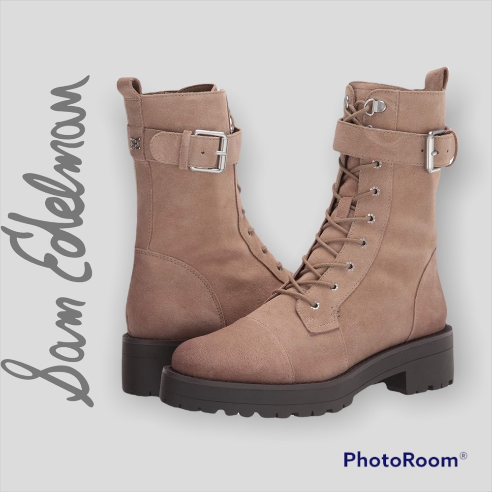 Sam Edelman Genuine Leather “Junip” Combat Boots
